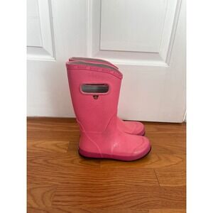 Bogs Pink Rubber Waterproof Rain Boots Kids Size‎ 3